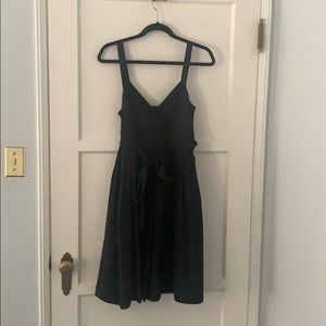 Anthropologie Black Silk Betty Draper dress